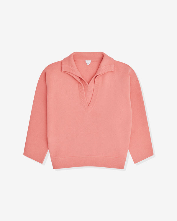 Bottega Veneta - Men's Compact Wool Jumper - (Flamingo)