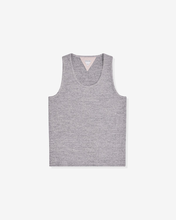 Bottega Veneta - Men's Melange Cotton Rib Tank Top - (Light Grey Melange)