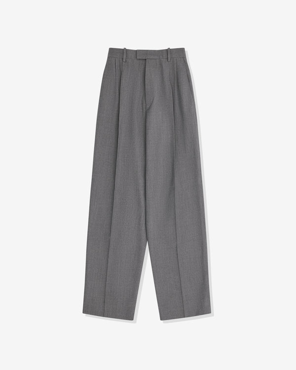 Bottega Veneta - Women's Light Wool Trousers - (Grey Melange)