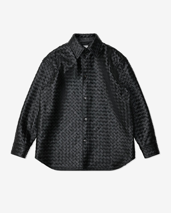 Bottega Veneta - Intrecciato Leather Overshirt - (Black)