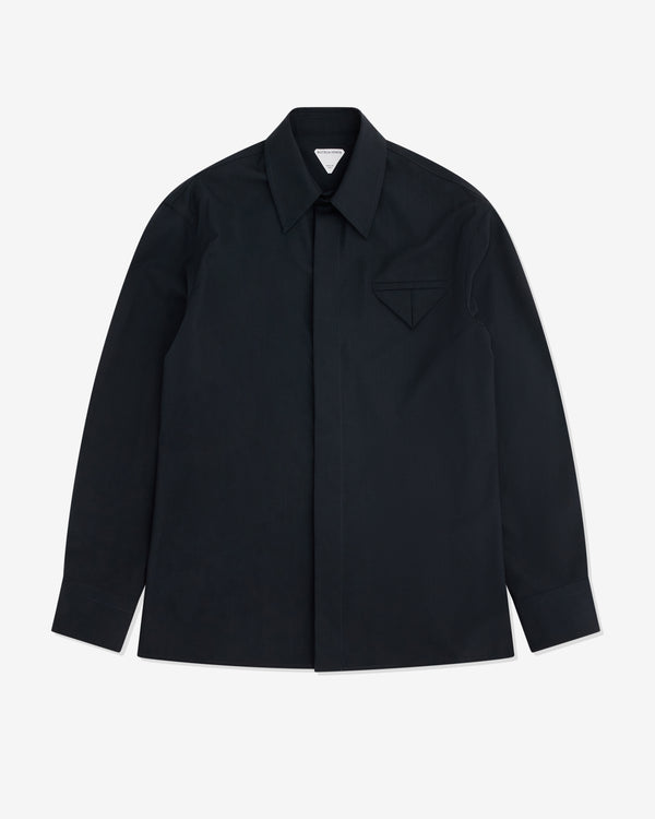 Bottega Veneta - Women's Fine Wool Shirt - (Midnight Blue)