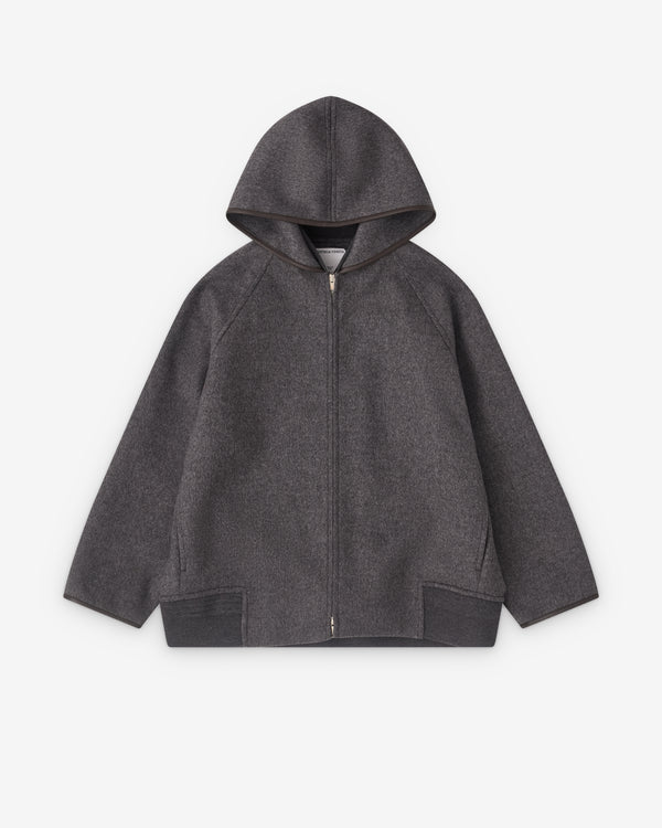 Bottega Veneta - Women’s Double Face Wool Blouson - (Charcoal Melange)