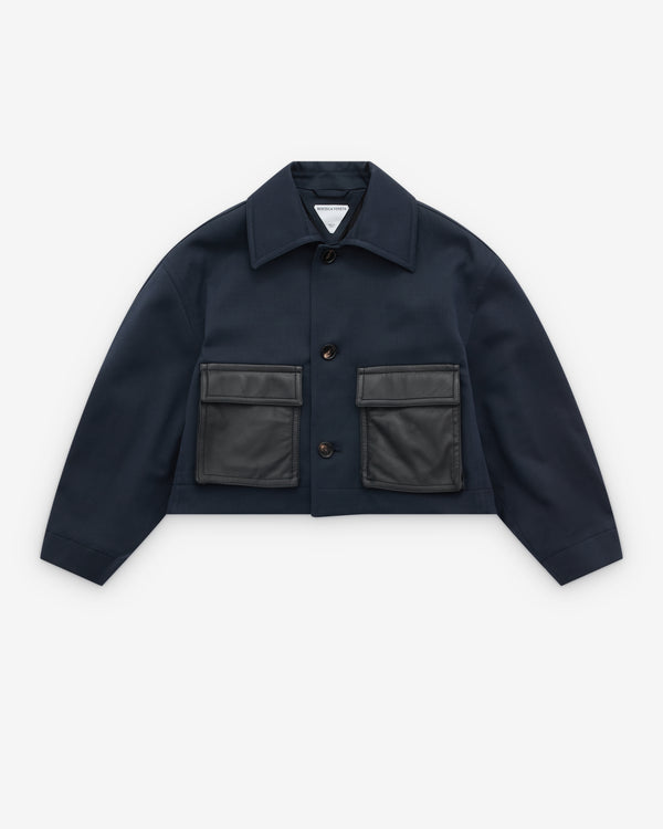 Bottega Veneta - Women’s Wool And Cotton Jacket - (Midnight Blue)