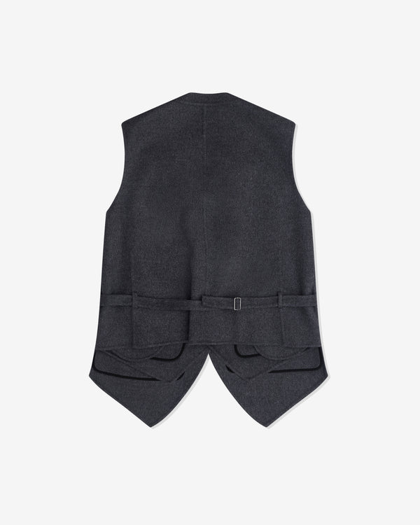 Bottega Veneta - Women’s Double Face Wool Gilet - (Charcoal Melange)