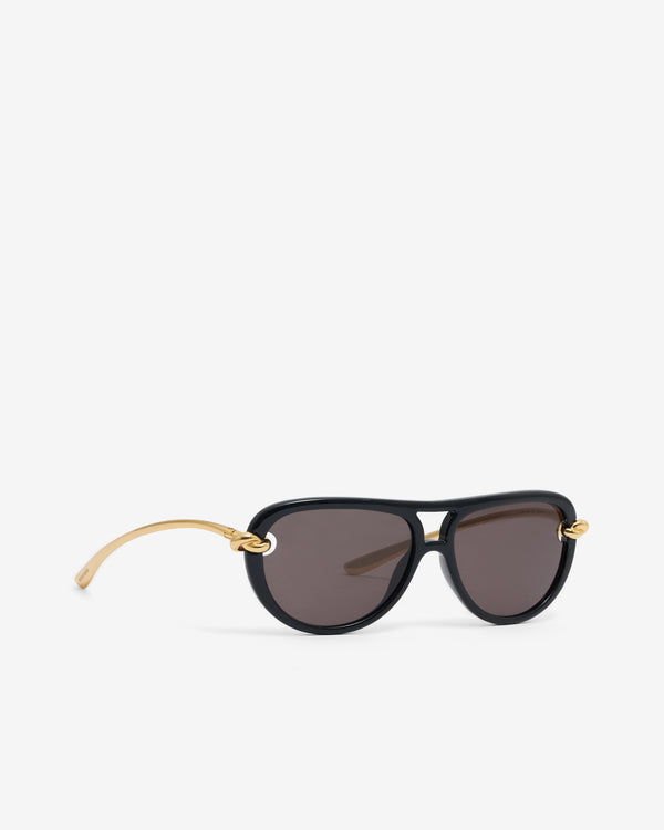Bottega Veneta - Knot Aviator Sunglasses - (Black/Grey)