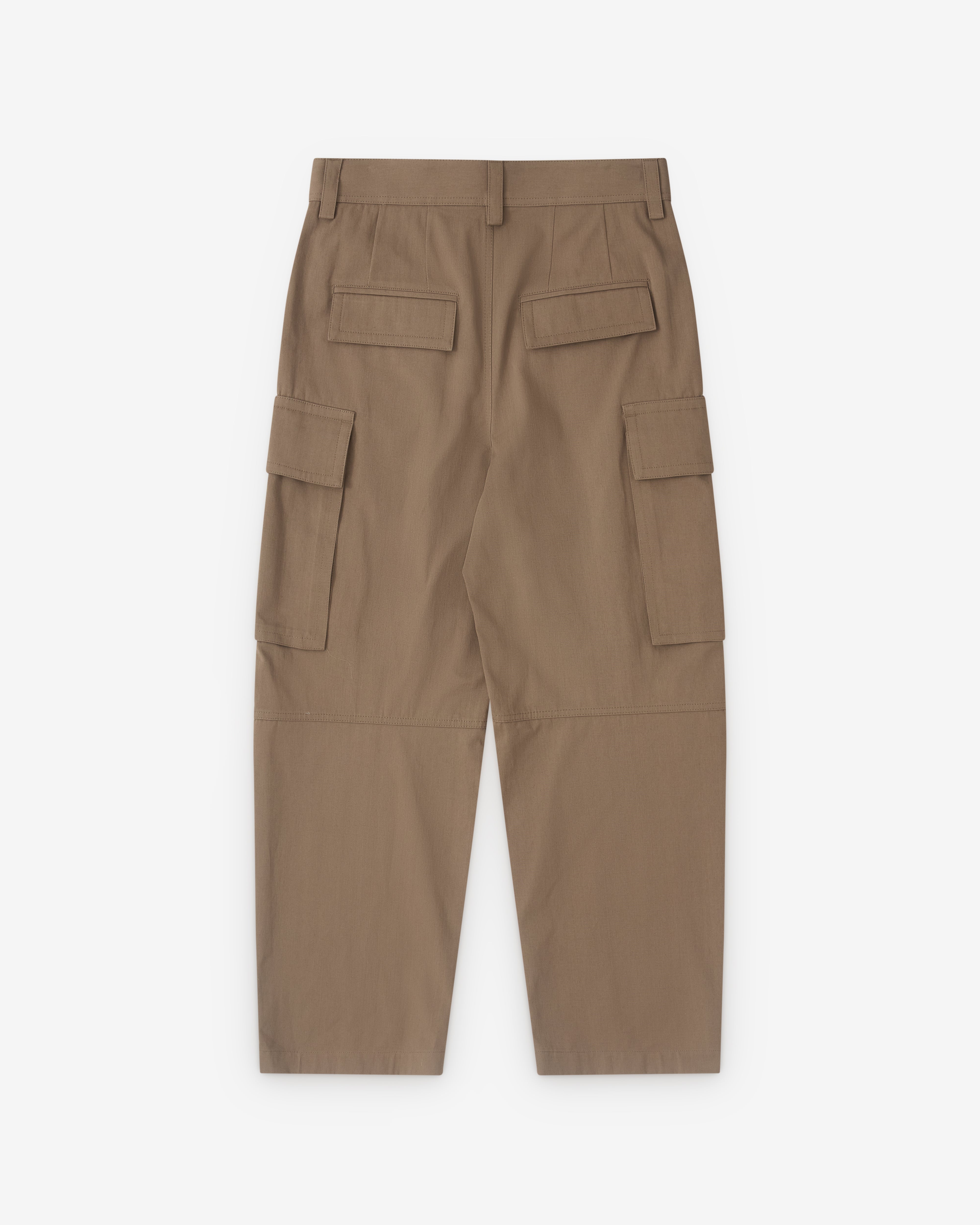 Bottega Veneta: Men's Cotton Twill Cargo Trousers (Grey Seal