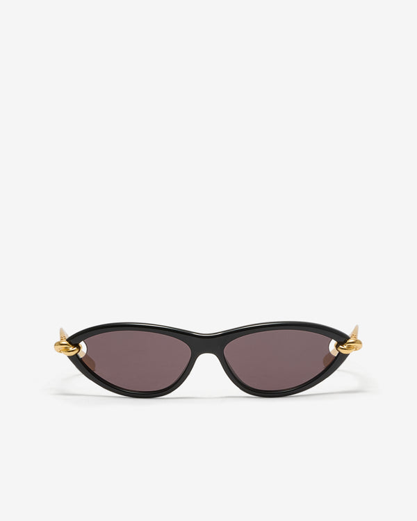 Bottega Veneta - Women’s Knot Cat Eye Sunglasses - (Black/Gold)