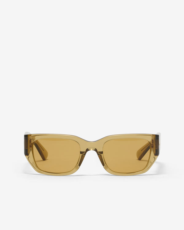 Bottega Veneta - Men’s Intrecciato Square Sunglasses - (Yellow/Brown)