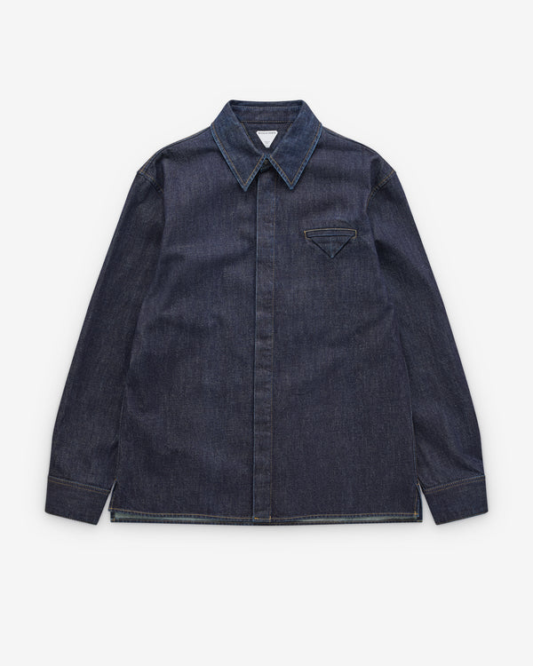 Bottega Veneta - Men's Indigo Regular Denim Shirt - (Indigo)