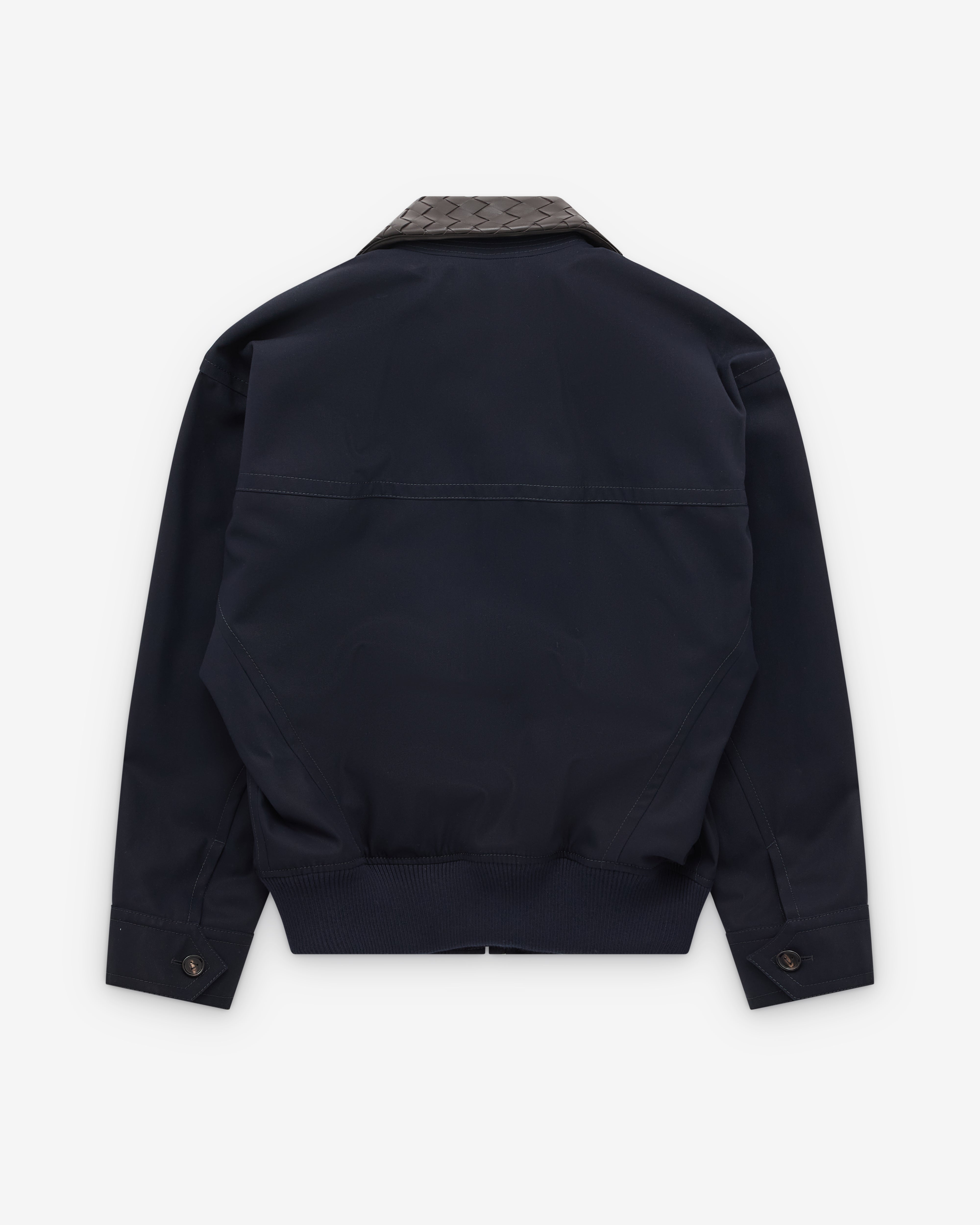 Bottega Veneta: Men's Cotton Twill Blouson (Navy) | DSML E-SHOP