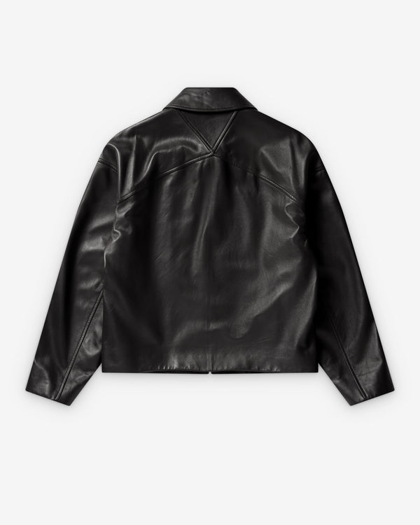 Bottega Veneta - Men's Shiny Leather Blouson - (Fondant)