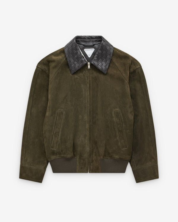 Bottega Veneta - Men's Suede Leather Blouson - (Deep Moss)