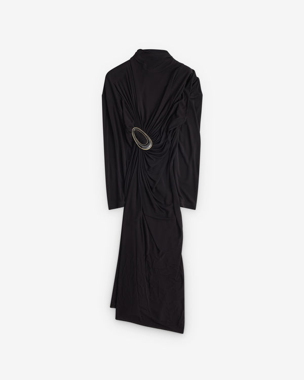 Bottega Veneta - Women's Crepe Viscose Jersey Dress - (Black)
