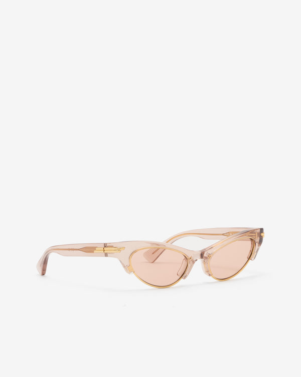 Bottega Veneta - Angle Cat Eye Sunglasses - (Brown)