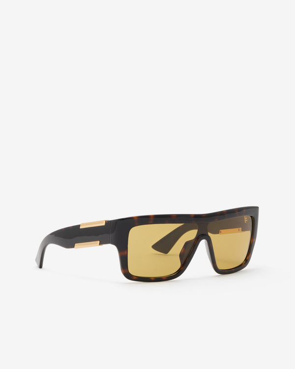 Bottega Veneta  - Square Frame Sunglasses - (Tortoise Shell)