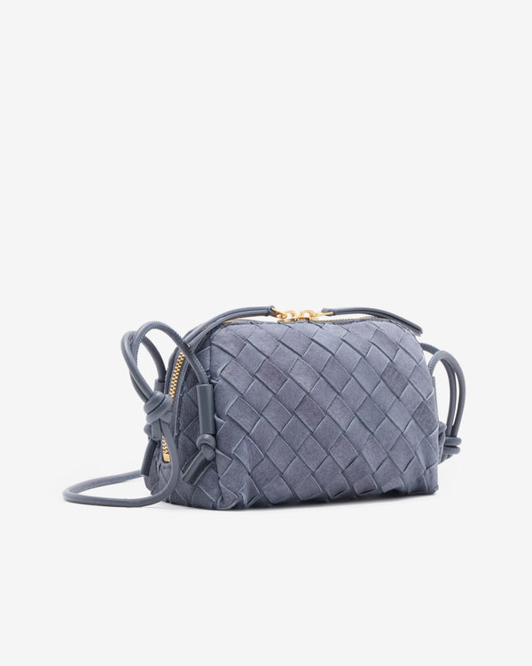 Bottega Veneta  - Women's Concert Pouch - (Cloudy Indigo/Gravel)