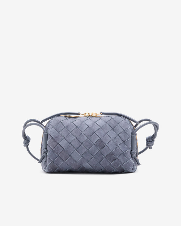 Bottega Veneta  - Women's Concert Pouch - (Cloudy Indigo/Gravel)