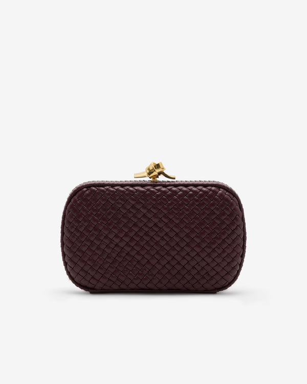 Bottega Veneta  - Women's Soft Knot Clutch - (Deep Mahogany)