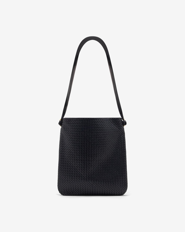 Bottega Veneta  - Women's Intrecciato Shoulder Bag - (Black)