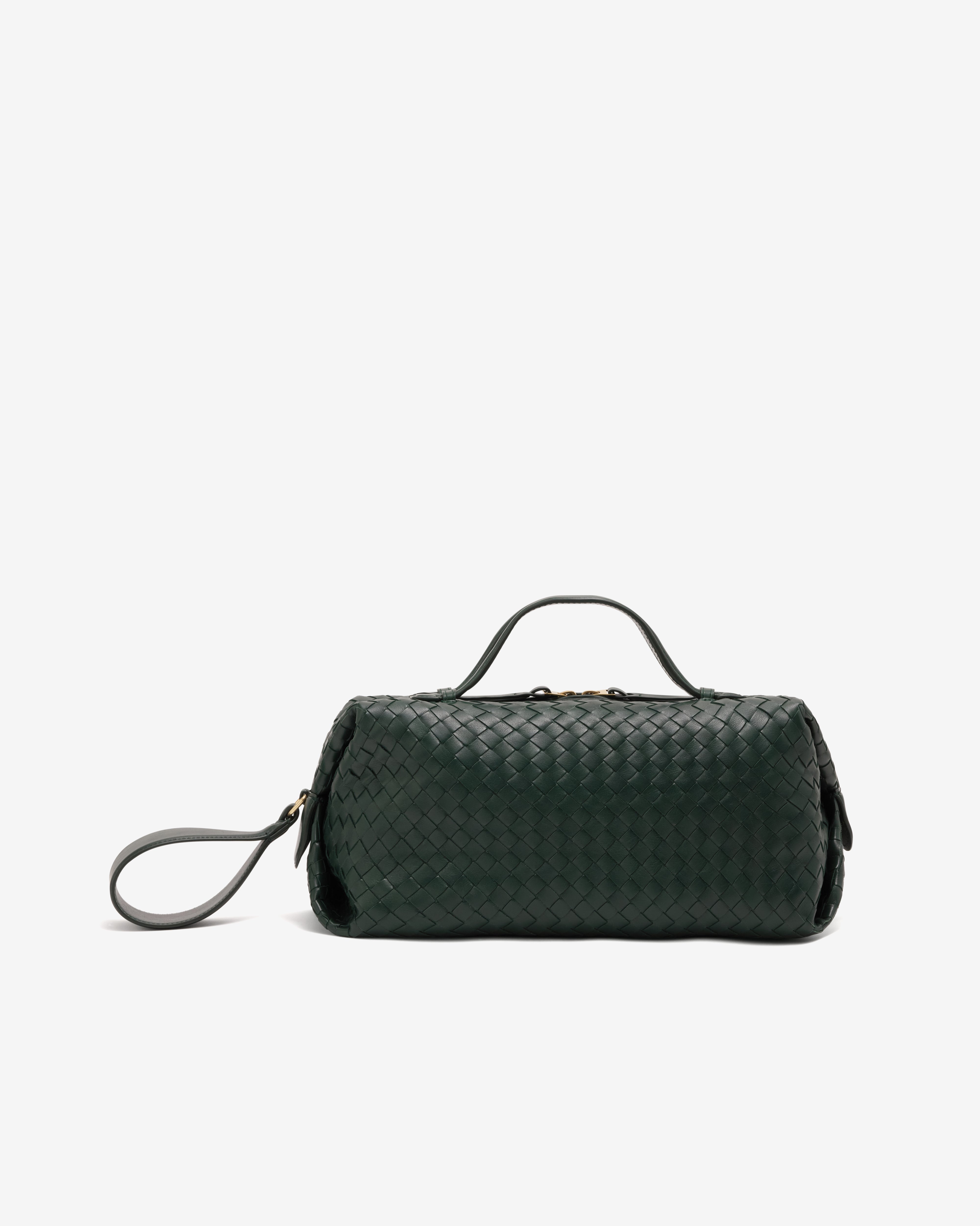 Bottega Veneta : Women's Gioco Top-Handle Bag (Alpine Green