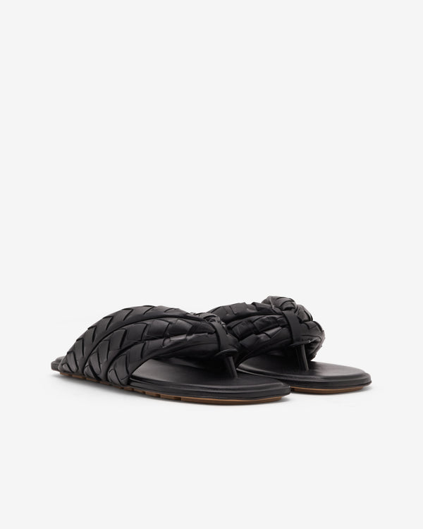 Bottega Veneta  - Women's Salsa Flat Sandal - (Black)