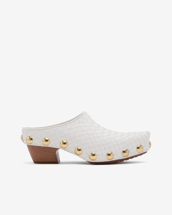 Bottega Veneta  - Women's Gondola Clog - (Alabaster)