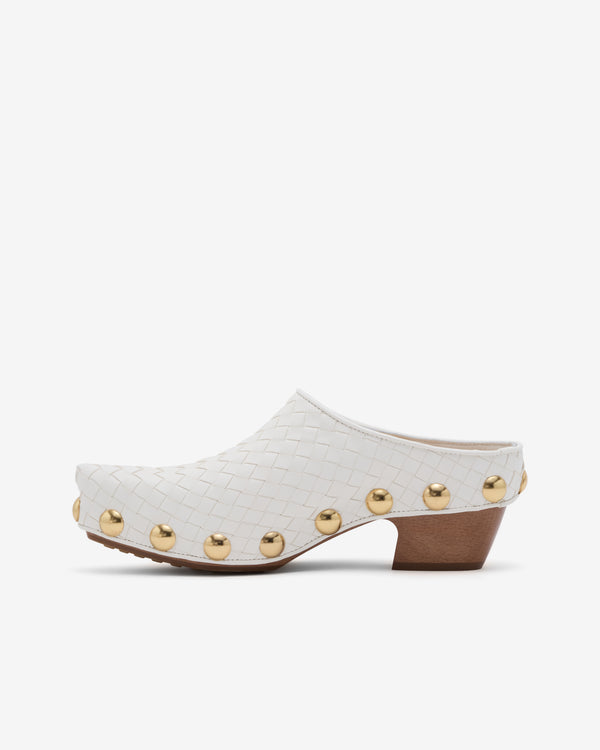 Bottega Veneta  - Women's Gondola Clog - (Alabaster)