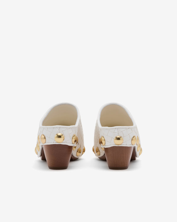 Bottega Veneta  - Women's Gondola Clog - (Alabaster)