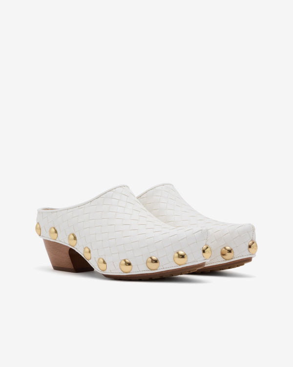 Bottega Veneta  - Women's Gondola Clog - (Alabaster)