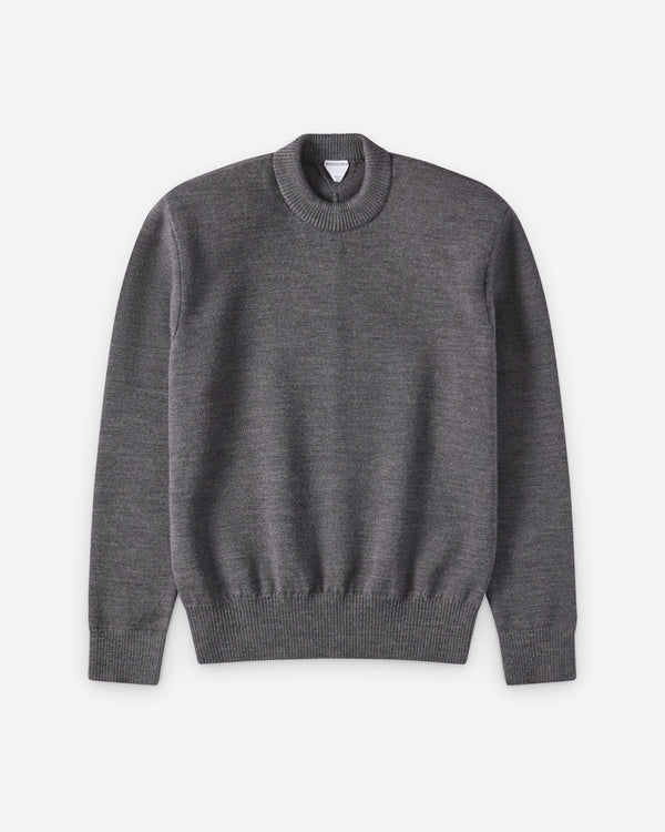 Bottega Veneta  - Women's Wool Tailored Sweater - (Medium Grey)