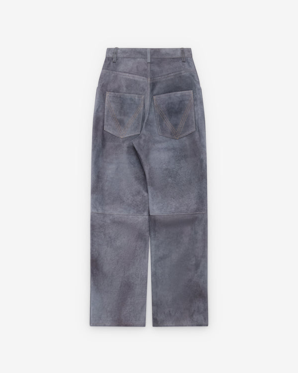 Bottega Veneta  - Women's Cloudy Suede Trousers - (Cloudy Indigo)