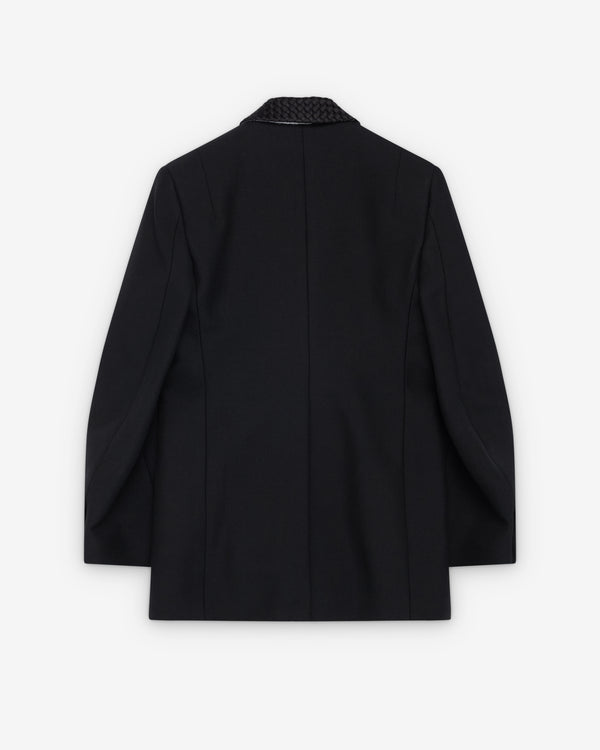 Bottega Veneta  - Women's Splitable Wool And Mohair Jacket - (Double Black)