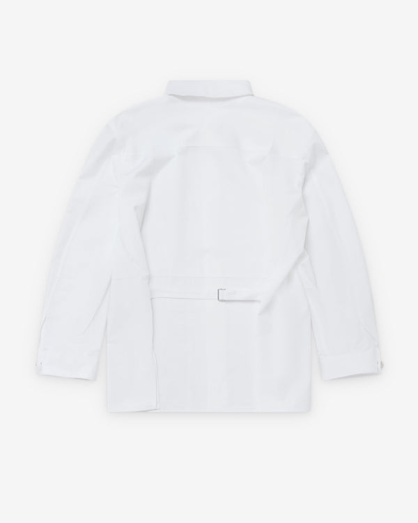 Bottega Veneta  - Men's Cotton Poplin High Neck Shirt - (White)