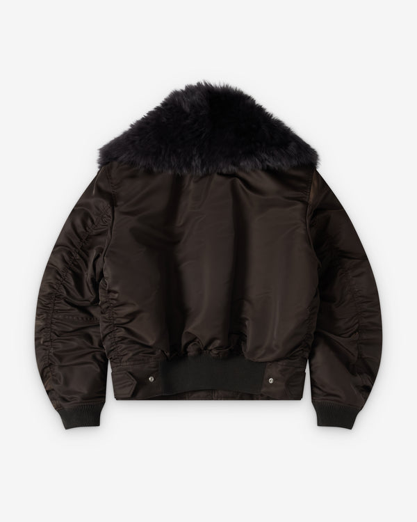 Bottega Veneta  - Men's Padded Nylon Bomber - (Chocolate)