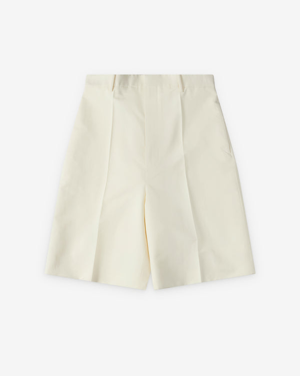 Bottega Veneta  - Men's Twill Shorts - (Chalk/Rock Melange)
