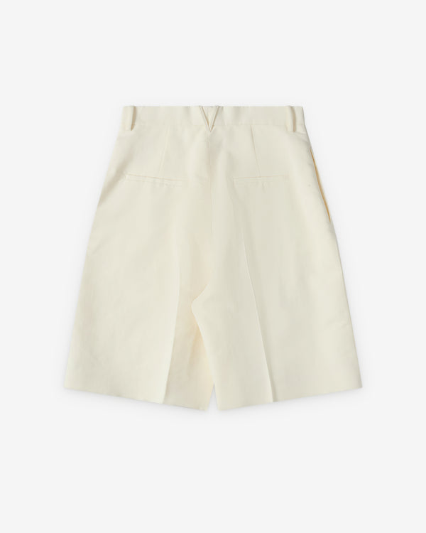 Bottega Veneta  - Men's Twill Shorts - (Chalk/Rock Melange)