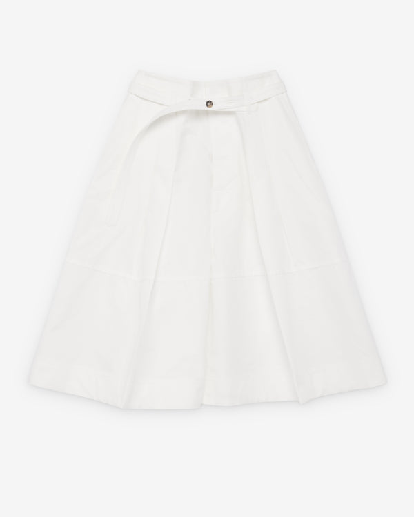 Bottega Veneta  - Women's Compact Cotton Toile Culotte - (Chalk)