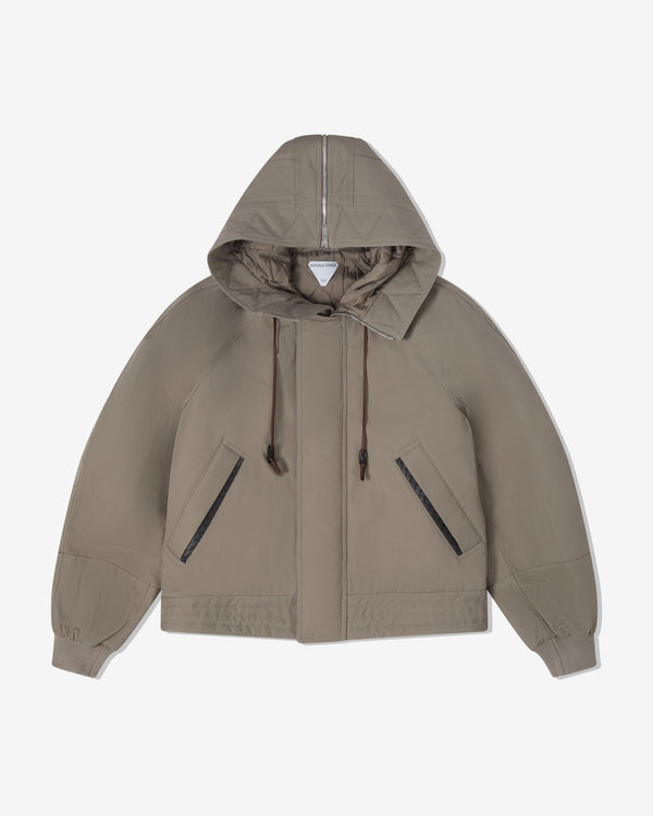 Bottega Veneta  - Men's Cotton Canvas Padded Blouson  - (Desert Taupe)
