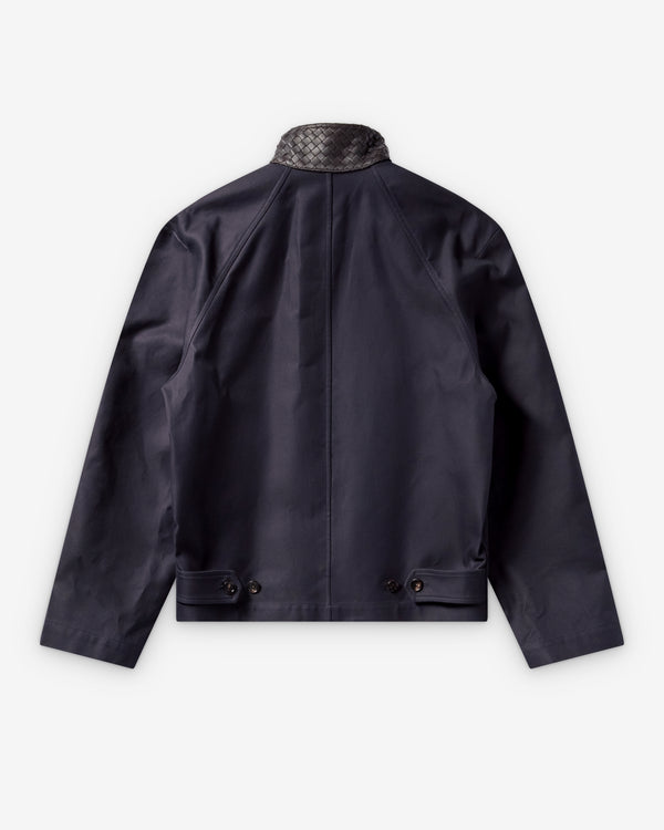Bottega Veneta  - Men's Cotton Gabardine Harrington Jacket - (Midnight Navy)