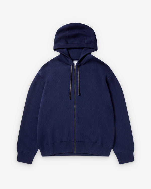 Bottega Veneta  - Men's Double Wool Hoodie - (Navy)