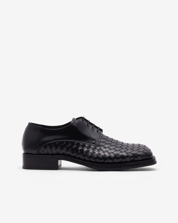 Bottega Veneta  - Men's Smashed Lace-Up Shoe - (Black)