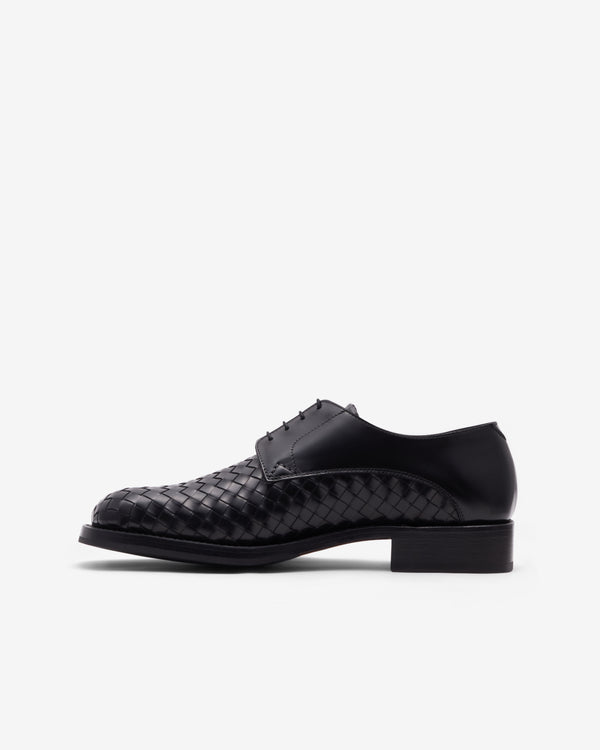 Bottega Veneta  - Men's Smashed Lace-Up Shoe - (Black)