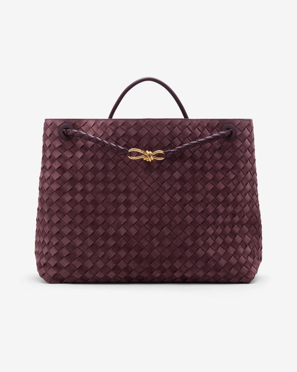Bottega Veneta  - Women's Large Andiamo - (Deep Mahogany)