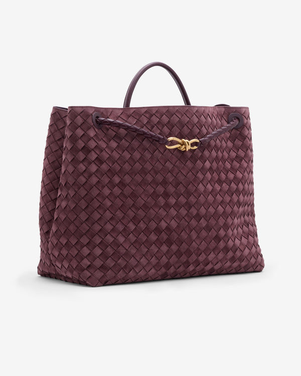 Bottega Veneta  - Women's Large Andiamo - (Deep Mahogany)