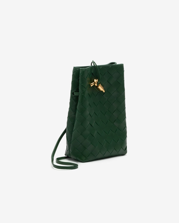 Bottega Veneta  - Women's Andiamo Phone Pouch - (Basil)