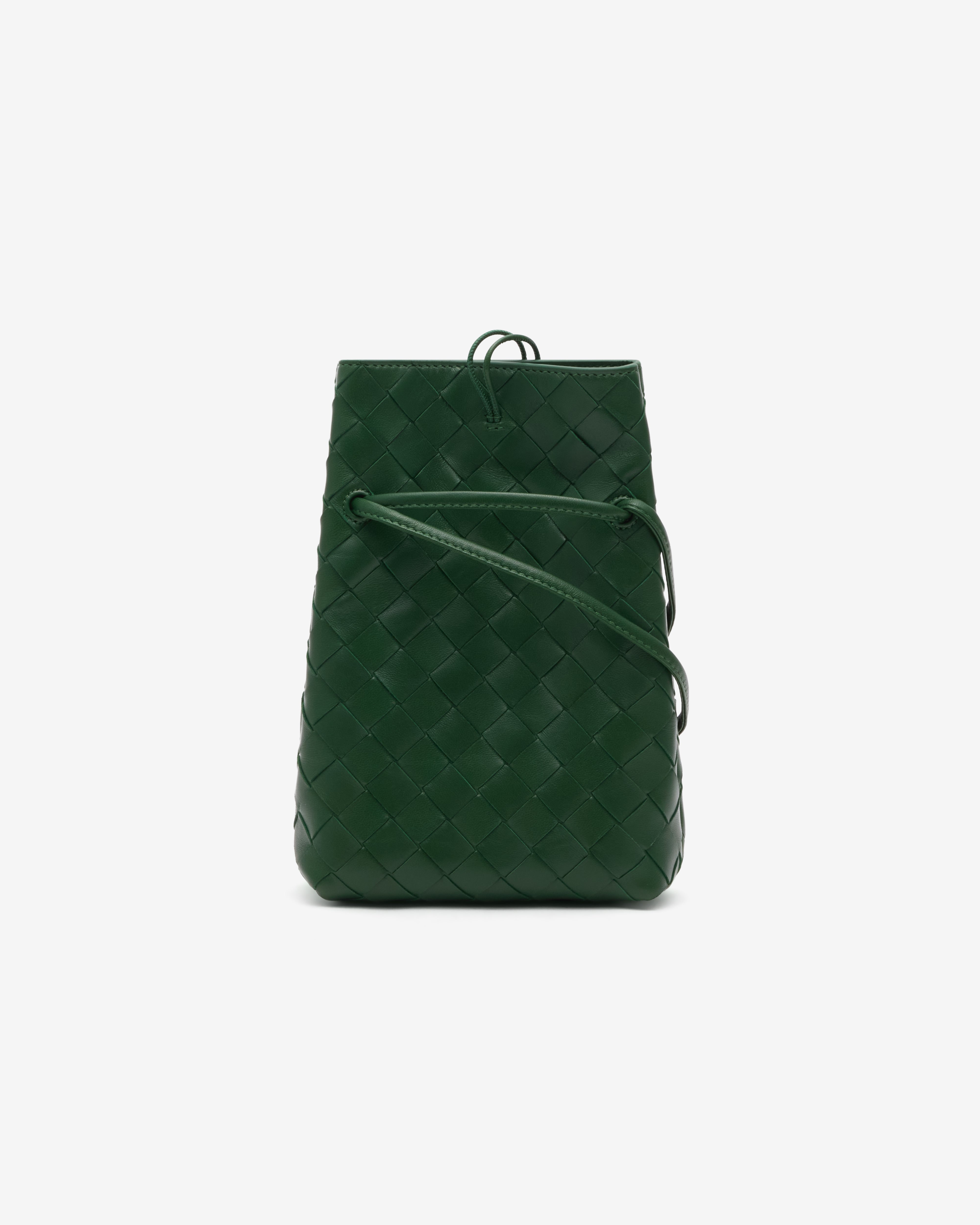 モモちゃん専用　新品BOTTEGA VENETA Bottega Veneta : Women's Andiamo Phone Pouch (Basil) | Dover