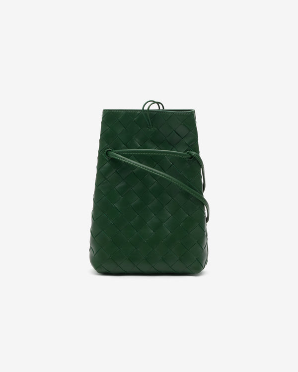 Bottega Veneta  - Women's Andiamo Phone Pouch - (Basil)