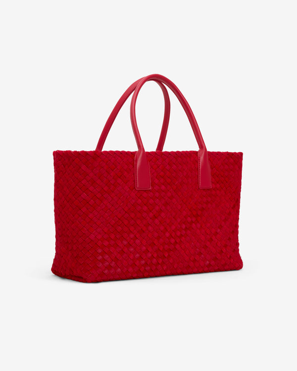 Bottega Veneta  - Women's Cabat Bag - (Red)