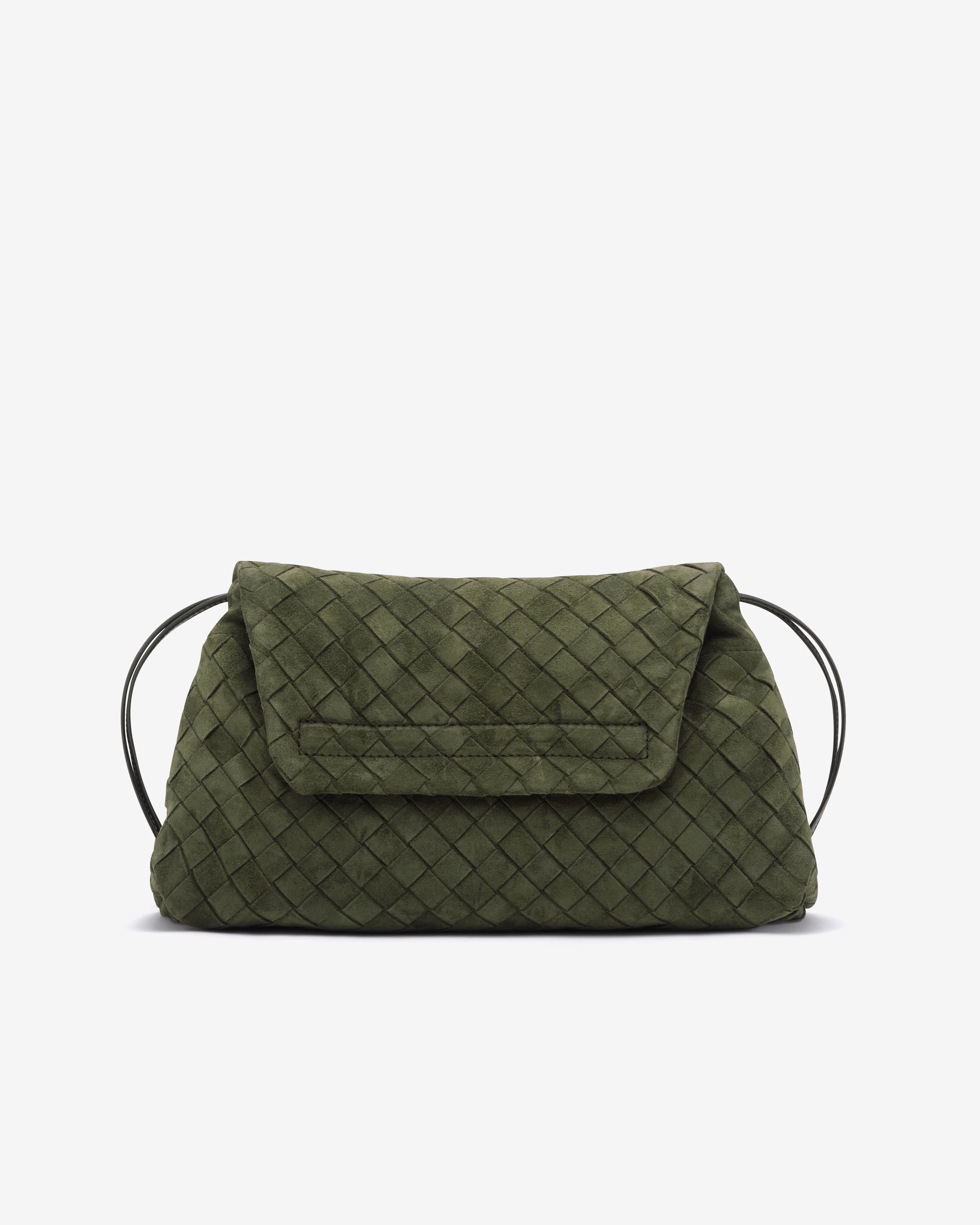 Bottega Veneta : Women's Giorno (Green Tweed) | Dover Street