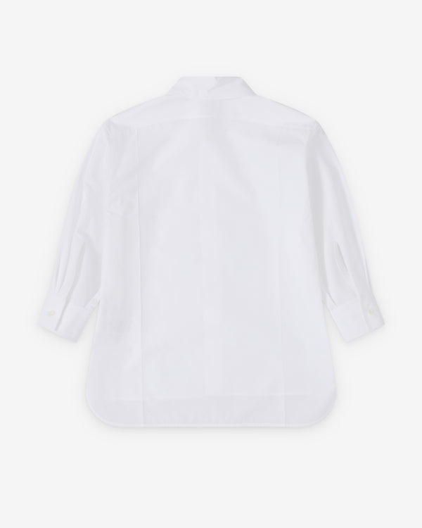 Bottega Veneta  - Women's Compact Cotton Poplin Shirt - (White)